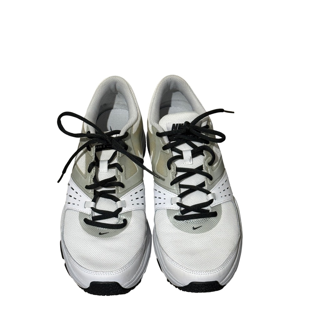 Nike Air 1 TR Mens Training Shoes White Black Silver 443846-101 Size 9.5